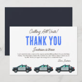 Kleiner Polizeioffizier Geburtstag | Personalisier Dankeskarte (Vorne/Hinten)