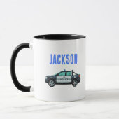 Kleiner Polizeioffizier Geburtstag | Personalisier Tasse (Links)