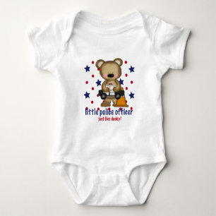Kleiner Polizist wie Daddy Baby Strampler