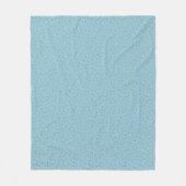Kleiner Polka ist hellblau. Fleecedecke (Vorderseite)