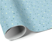 Kleiner Polka ist hellblau. Geschenkpapier (Rolleneckpunkt)