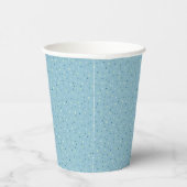 Kleiner Polka ist hellblau. Pappbecher (Rechts)