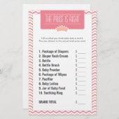 Kleiner Preis Prinzessin-Babyparty ist recht Briefpapier (Vorne/Hinten)