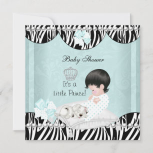 Kleiner Prinz Baby Shower Baby Junge Mint Einladung