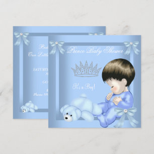 Kleiner Prinz Baby Shower Junge Blaues Spielzeug B Einladung