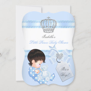 Kleiner Prinz Baby Shower Süßer Junge Spielzeug Bä Einladung