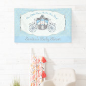 Kleiner Prinz, blaue Babyparty Banner (Insitu)