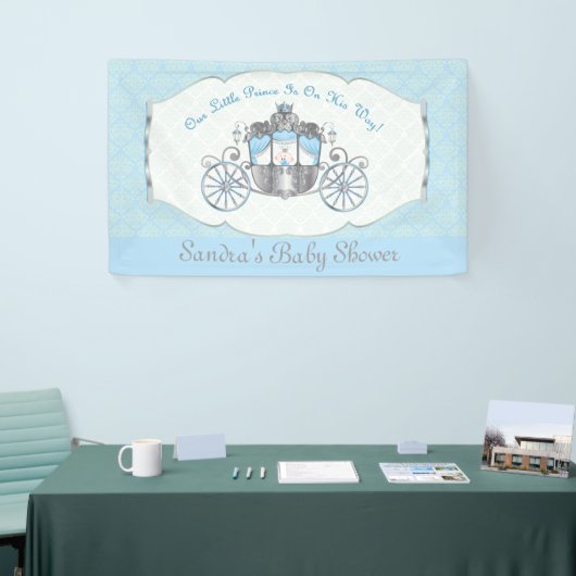 Kleiner Prinz, blaue Babyparty Banner (Messeveranstaltung)