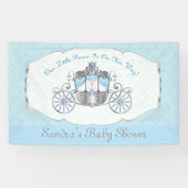 Kleiner Prinz, blaue Babyparty Banner (Horizontal)