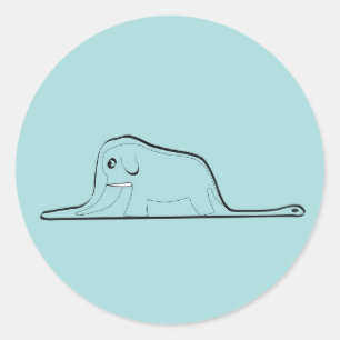 Kleiner Prinz Drawing Runder Aufkleber