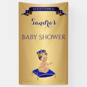 Kleiner Prinz Königlich Blau Gold Cup Löffel Kisse Banner