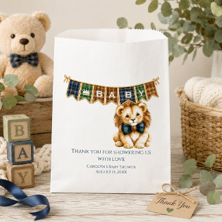 Kleiner Prinz Löwenbaby Baby Shower | Geschenktütchen