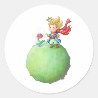Kleiner Prinz Runder Aufkleber