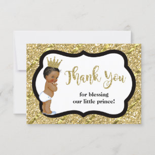 Kleiner Prinz Thank You Card, Schwarzes, Dankeskarte
