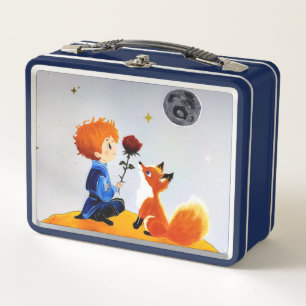 Kleiner Prinz und Fuchs Metall Brotdose
