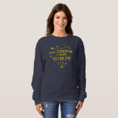 Kleiner Prinz Zitat Sweatshirt (Vorne ganz)