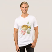 Kleiner Puff der Persönlichkeit Tri-Blend Shirt (Vorderseite voll)