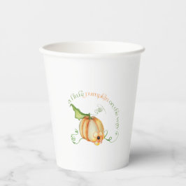 Kleiner Pumpkin auf dem Weg Autumn Baby Shower Pappbecher