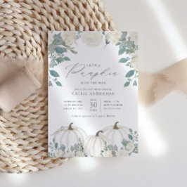 Kleiner Pumpkin auf dem Weg Floral Girl Babydusche Einladung