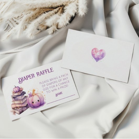 Kleiner Pumpkin-Windelwischer Begleitkarte