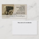 Kleiner quadratischer Heuballenstapel Visitenkarte (Vorne/Hinten)