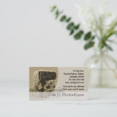 Kleiner quadratischer Heuballenstapel Visitenkarte (Stehend Vorderseite)