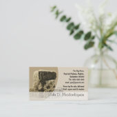 Kleiner quadratischer Heuballenstapel Visitenkarte (Stehend Vorderseite)