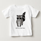 Kleiner Raccoon-Gauner personalisiert Baby T-shirt (Vorderseite)