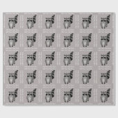 Kleiner Raccoon Rascal Personalisierte Farbe Geschenkpapier (Flach)