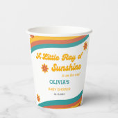 Kleiner Ray an der neutralen Baby-Dusche des Sonne Pappbecher (Rückseite)