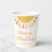 Kleiner Ray aus Sonnenschein Baby-Duschpapier-Cup Pappbecher (Vorderseite)
