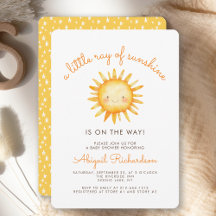 Kleiner Ray der Niedlichen Baby-Dusche von Sunshin