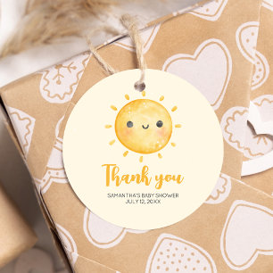 Kleiner Ray der Sonnenschein-Baby-Dusche Geschenkanhänger