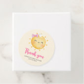 Kleiner Ray der Sonnenschein-Baby-Dusche Runde Geschenkanhänger (Beispiel)