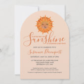 Kleiner Ray der Sonnenschein-Watercolor-Babydusche Einladung (Vorderseite)