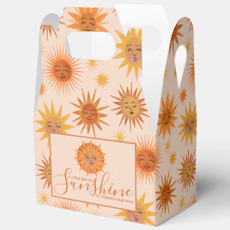 Kleiner Ray der Sonnenschein-Watercolor-Babydusche Geschenkschachtel