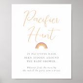 Kleiner Ray der Sunshine Baby Shower Pacifier Jagd Poster (Vorne)