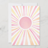 Kleiner Ray mit der Baby-Dusche der Sunshine Girl Einladung (Rückseite)