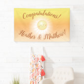 Kleiner Ray mit Sonnenschein-Baby-Dusche Banner (Insitu)