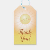 Kleiner Ray mit Sonnenschein-Baby-Dusche Geschenkanhänger (Vorderseite)