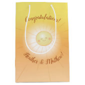 Kleiner Ray mit Sonnenschein-Baby-Dusche Mittlere Geschenktüte (Vorderseite)