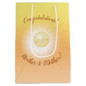 Kleiner Ray mit Sonnenschein-Baby-Dusche Mittlere Geschenktüte (Rückseite)