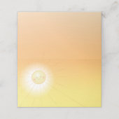 Kleiner Ray mit Sonnenschein-Baby-Dusche Platzkarte (Außenseite Aufgefaltet)