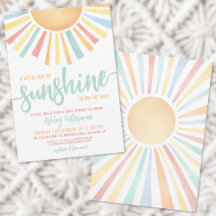 Kleiner Ray mit Sonnenschein-Boho-Babydusche