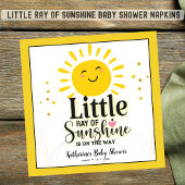 Kleiner Ray of Sunshine Glitzer Babydusche Serviette