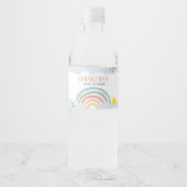 Kleiner Ray-out-Regenbogen-Kinderdusche Wasserflaschenetikett (Vorderseite)