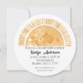 Kleiner Ray Sun Watercolor Babydusche Einladung (Vorderseite)