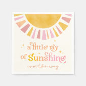 Kleiner Ray von Sunshine Baby Shower Napkins Serviette (Vorderseite)