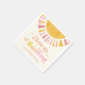 Kleiner Ray von Sunshine Baby Shower Napkins Serviette (Ecke)