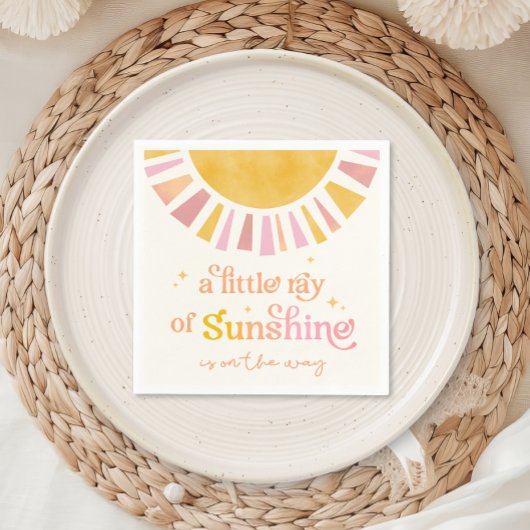 Kleiner Ray von Sunshine Baby Shower Napkins Serviette